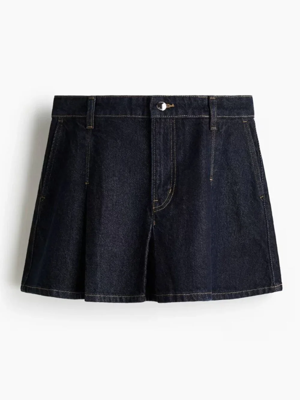 H&M Pleated Denim Skirt - Picture 1 of 6